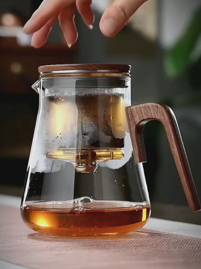 SAMADOYO elegant cup insulation separation bubble teapot heat-resistant glass teapot simple filter tea cup 500ml