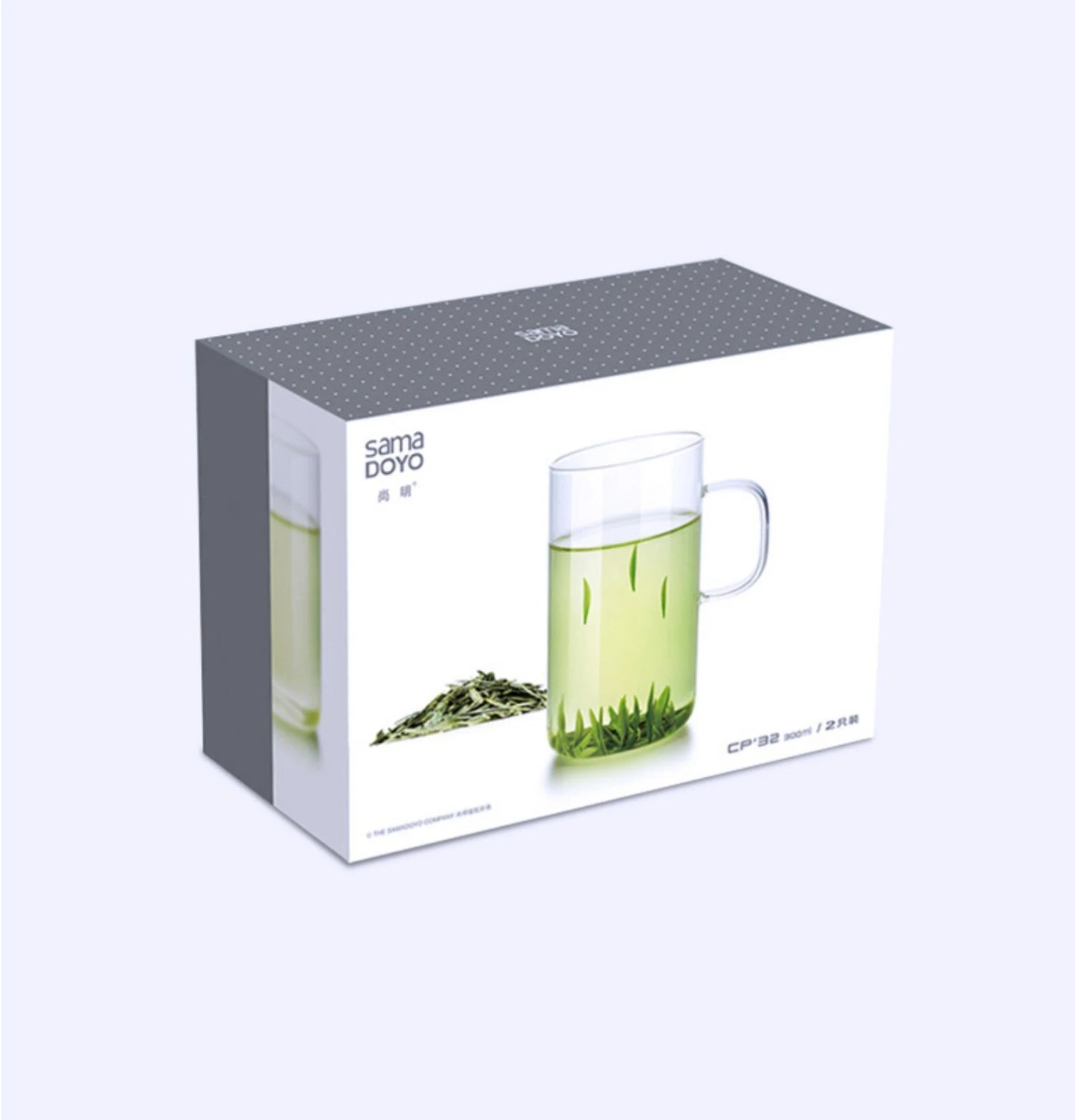 Samadoyo High quality high borosilicate glass water cup, transparent glass water cup, milk cup, crystal cup 300ml