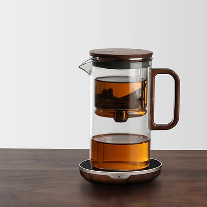 SAMADOYO elegant cup insulation separation bubble teapot heat-resistant glass teapot simple filter tea cup 500ml