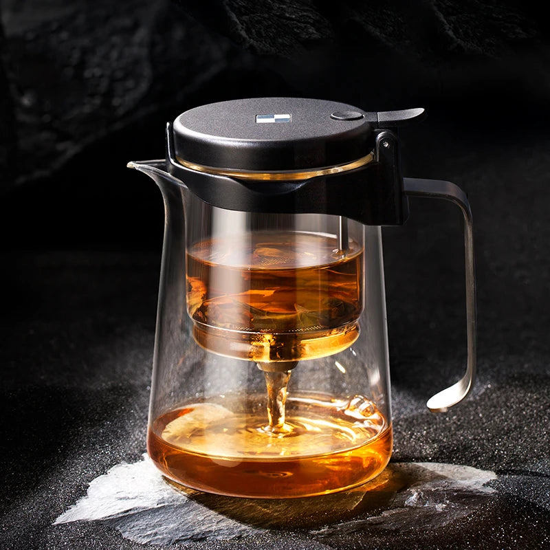 SAMADOYO elegant cup insulation separation bubble teapot heat-resistant glass teapot simple filter tea cup