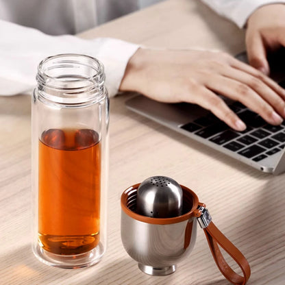 SAMADOYO Tea separation, heat-resistant glass brewing, tea filtration, portable cup, outdoor portable travel vehicle water cup