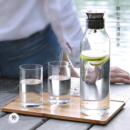 Samadoyo Hochwertiger Wasserbecher aus Borosilikatglas, transparenter Wasserbecher aus Glas, Milchbecher, Kristallbecher, 300 ml 