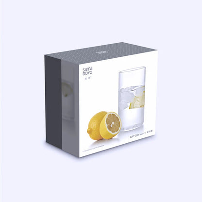 Samadoyo Hochwertiger Wasserbecher aus Borosilikatglas, transparenter Wasserbecher aus Glas, Milchbecher, Kristallbecher, 300 ml 