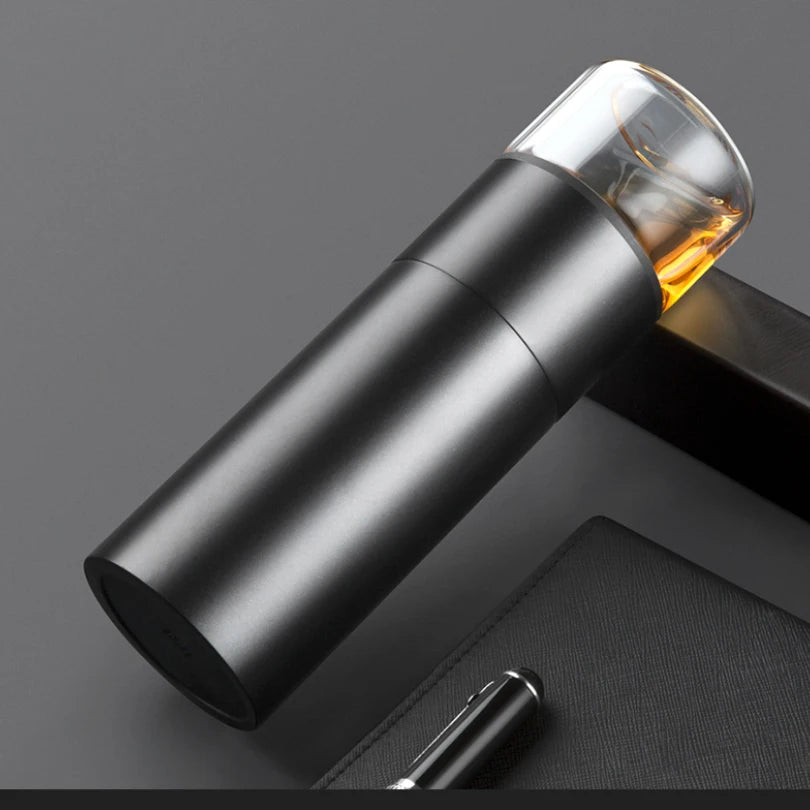 SAMADOYO Tea separation, heat-resistant glass brewing, tea filtration, portable cup, outdoor portable travel vehicle water cup
