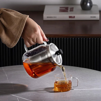 SAMADOYO Heat-resistant glass teapot teapot tea water separation and filtration household large capacity tea maker