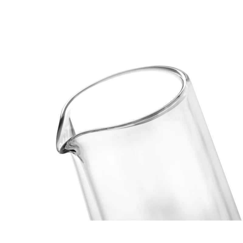 SAMADOYO Portable travel glass tea set with one pot, two cups, and a quick guest cup to brew tea at will