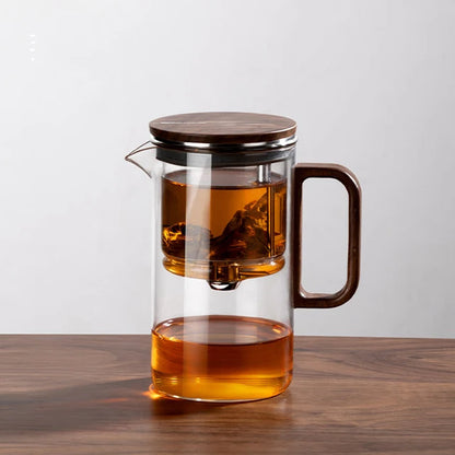 SAMADOYO elegant cup insulation separation bubble teapot heat-resistant glass teapot simple filter tea cup 500ml