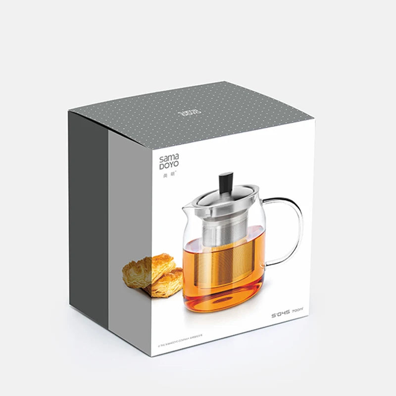 SAMADOYO Heat-resistant glass teapot teapot tea water separation and filtration household large capacity tea maker