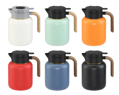 samadoyo Teekanne mit Temperaturanzeige, große Kapazität, Teekanne aus Edelstahl 304, 1500 ml 