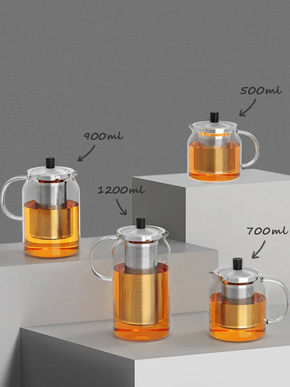 SAMADOYO Heat-resistant glass teapot teapot tea water separation and filtration household large capacity tea maker