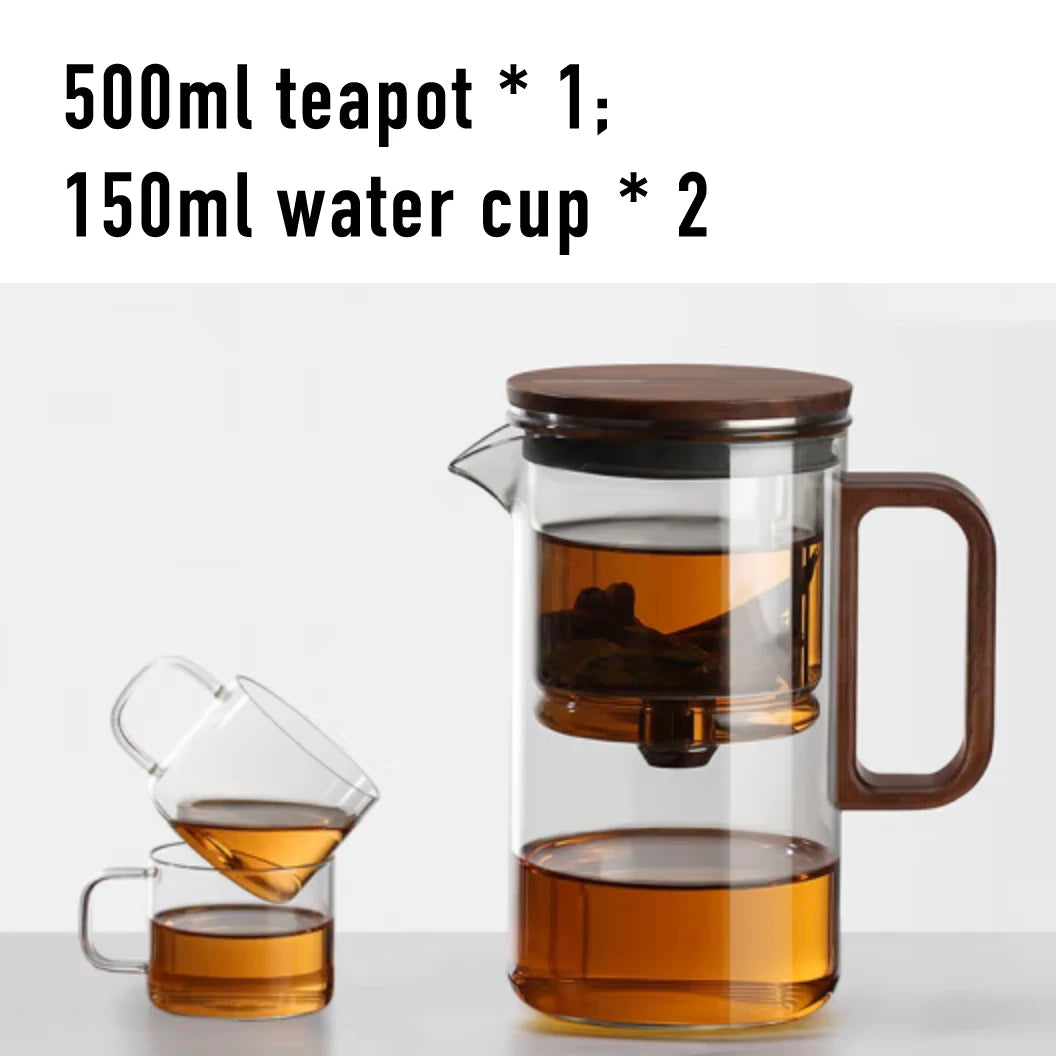 SAMADOYO elegant cup insulation separation bubble teapot heat-resistant glass teapot simple filter tea cup 500ml
